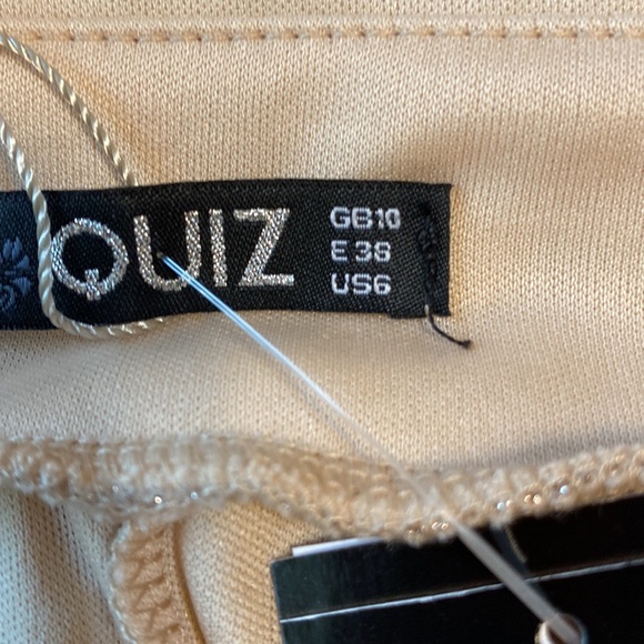 Mother of bride or groom dress. Quiz long gown in pink shimmer, US 6. - Picture 5 of 7